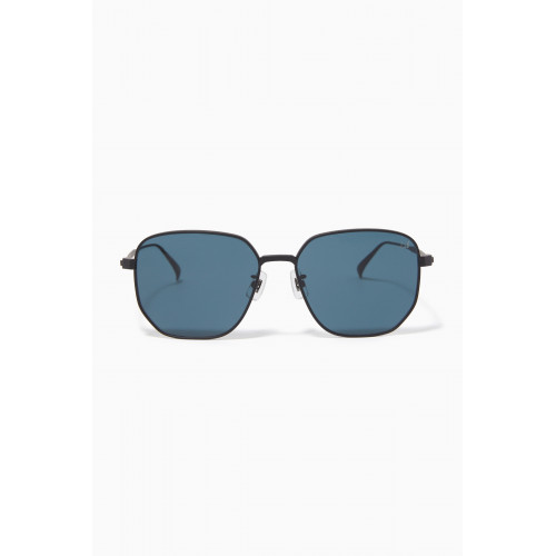 Dunhill - Square Frame Sunglasses in Titanium Black