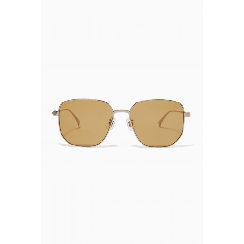 Dunhill - Square Frame Sunglasses in Titanium Gold