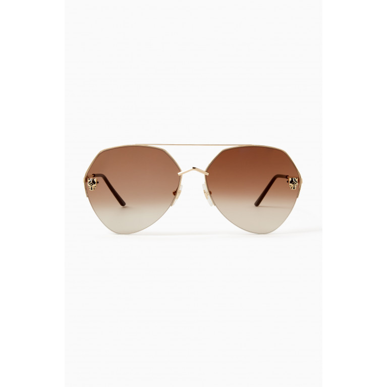 Cartier - Aviator Sunglasses in Metal