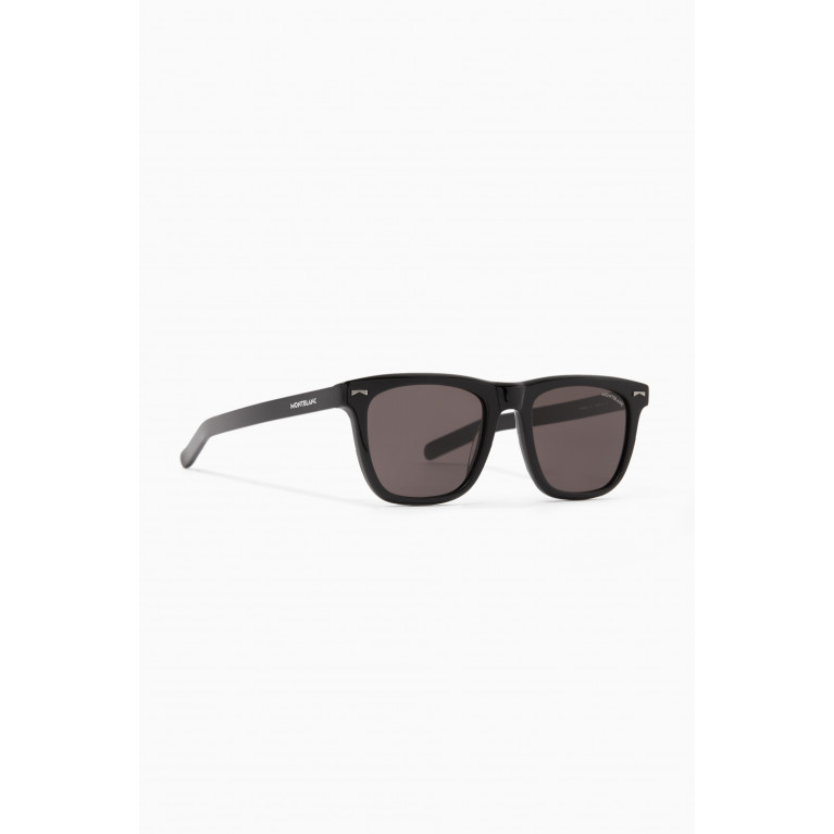 Dunhill - Square Frame Sunglasses in Acetate Black