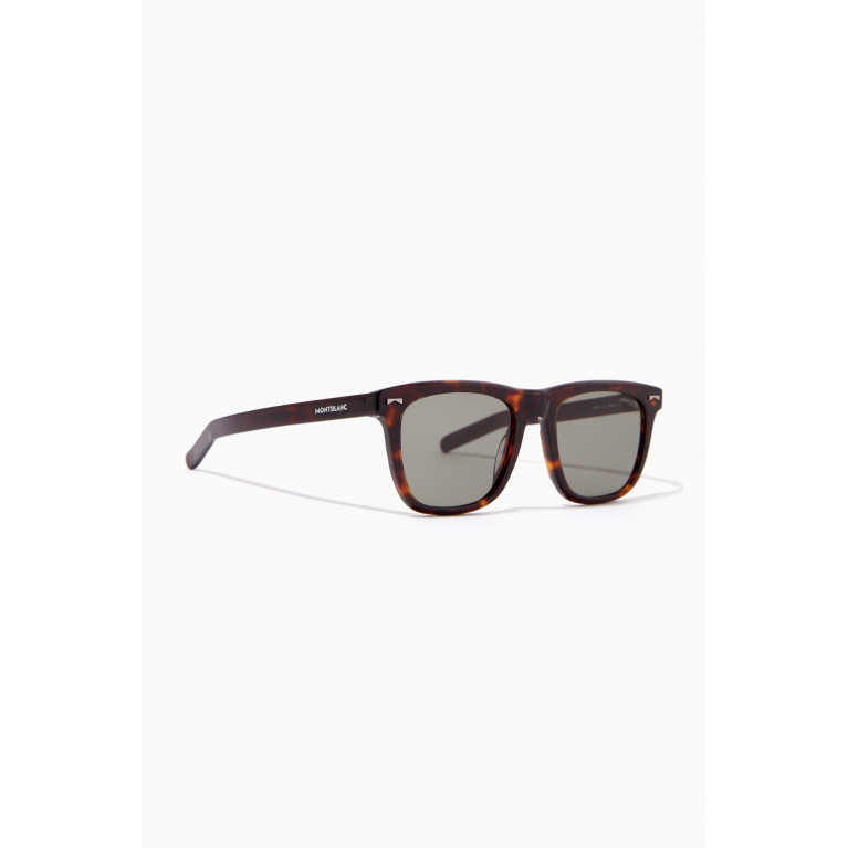 Dunhill - Square Frame Sunglasses in Acetate Brown