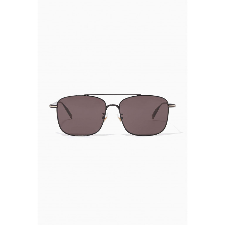 Montblanc - XL Square Sunglasses in Metal Black