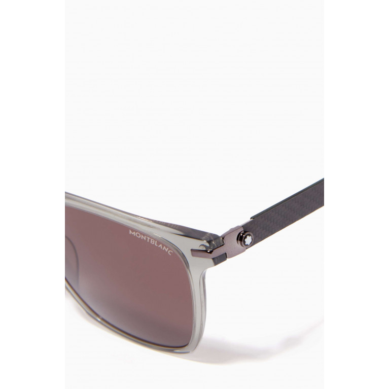 Montblanc - Rubber Square Frame Sunglasses