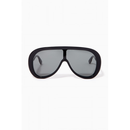 Gucci - Injection Logo Framed Sunglasses in Acetate