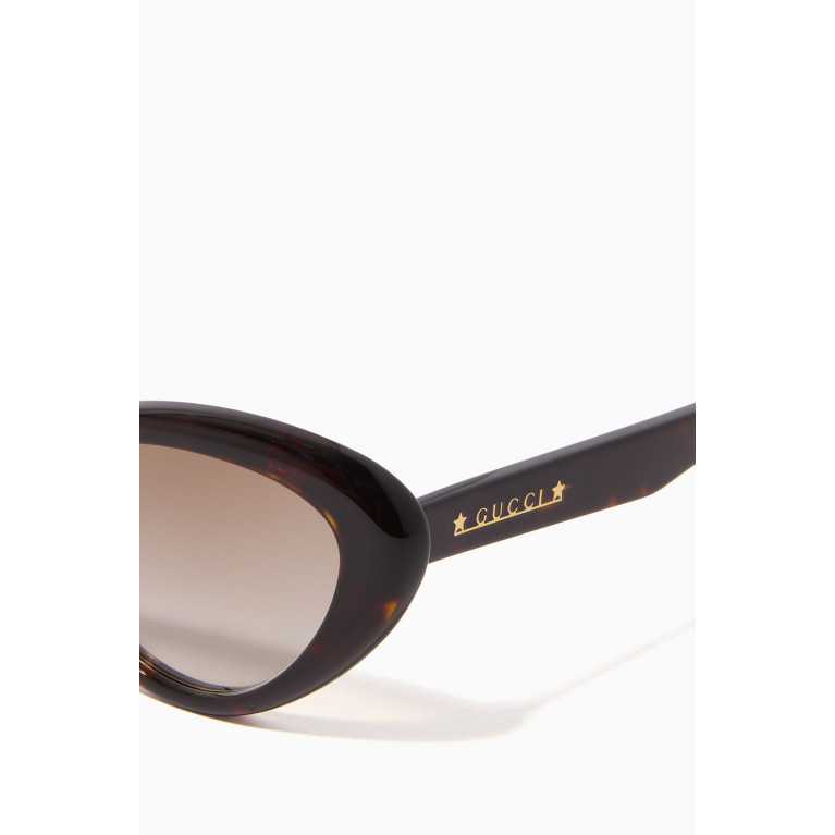 Gucci - Cat Eye Sunglasses in Acetate Brown