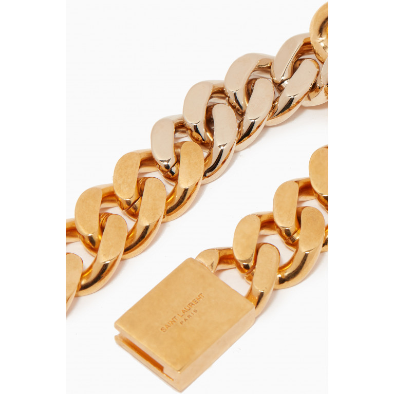 Saint Laurent - Two-tone Curb Chain Bracelet in Metal