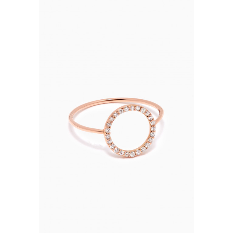 The Alkemistry - The Alkemistry - Diamond Circle Ring in 18kt Rose Gold