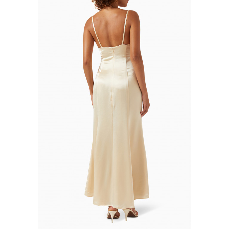ANNA QUAN - Catalina Cut-out Maxi Dress in Recycled Fabric