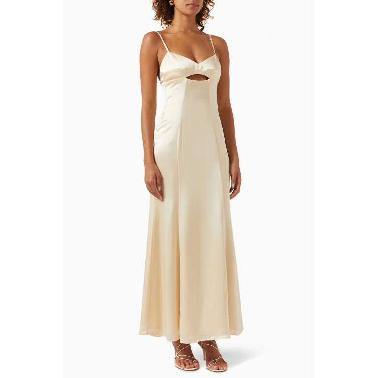 ANNA QUAN - Catalina Cut-out Maxi Dress in Recycled Fabric