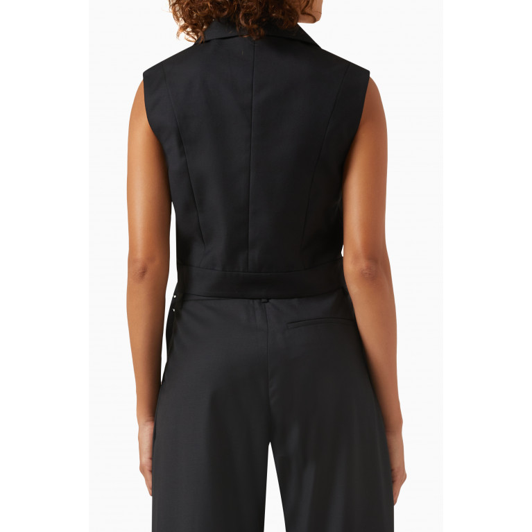 ANNA QUAN - Sybil Buckled Vest in Wool