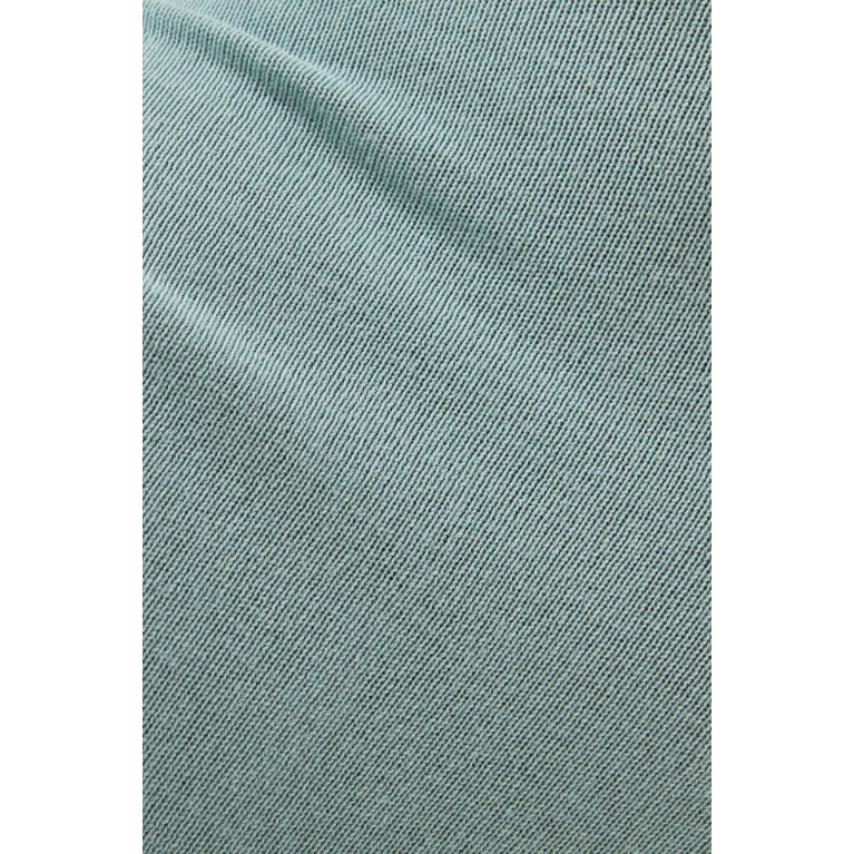 ALOHAS - Delicate Strap Bodycon Midi Dress in Cotton-blend Blue