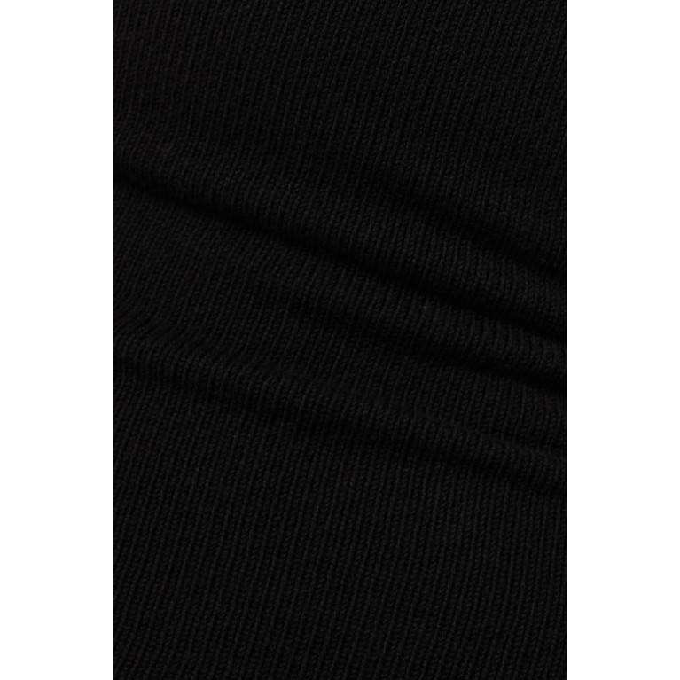 ALOHAS - Idol Mini Dress in Stretch Cotton-knit Black