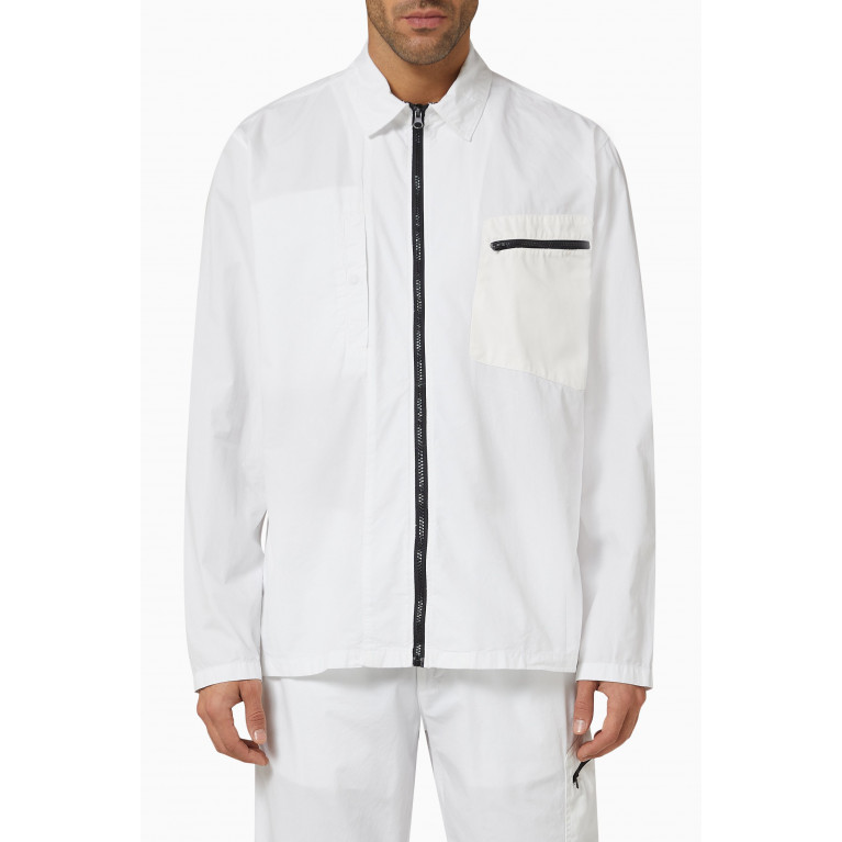 NASS - Filton Zip-front Shirt in Cotton