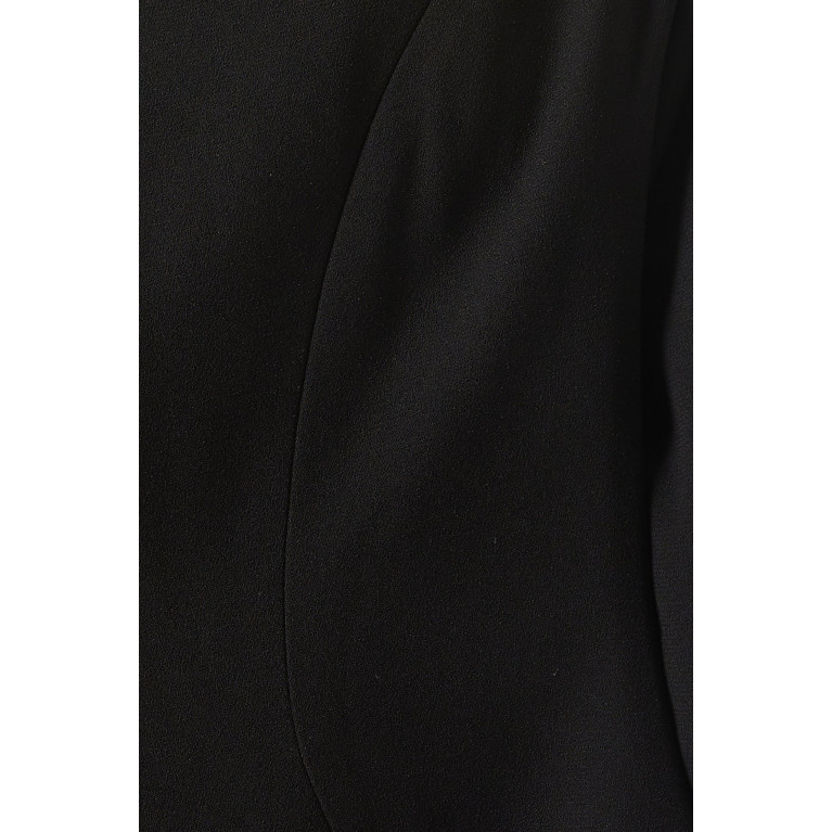 Monot - Off-shoulder Maxi Dress in Crepe Black