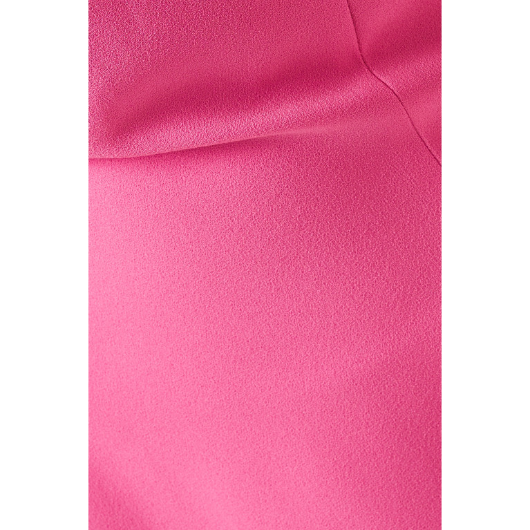 Monot - Off-shoulder Maxi Dress in Crepe Pink