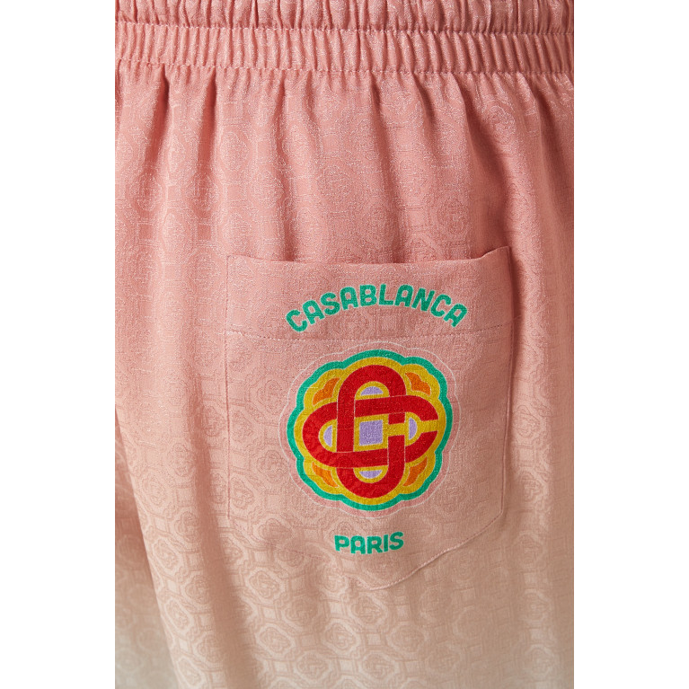 Casablanca - Escalier Infini Shorts in Silk