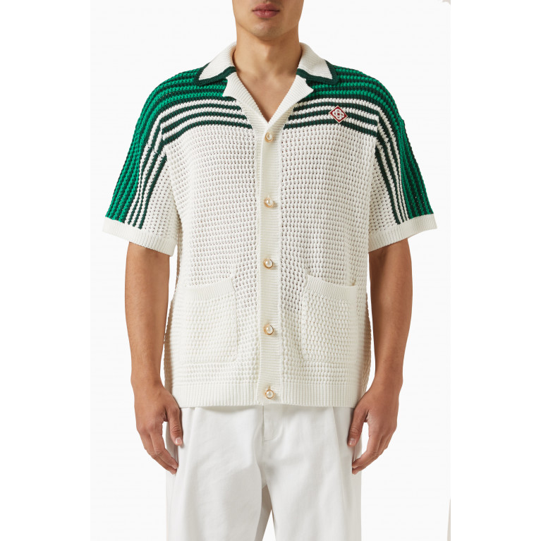 Casablanca - Tennis Crochet Shirt in Cotton