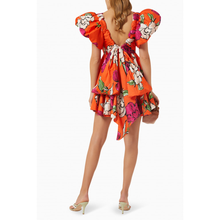 Aje - Gretta Floral Mini Dress in Cotton