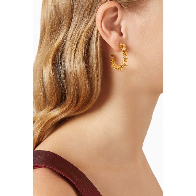 Misho - Mini Frozen In Time Hoops in 22kt Gold-plated Bronze