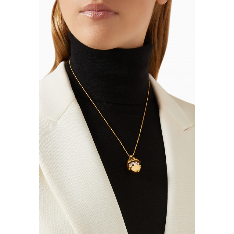 Misho - Coquina Necklace in 22kt Gold-plated Bronze