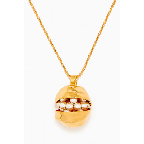 Misho - Coquina Necklace in 22kt Gold-plated Bronze