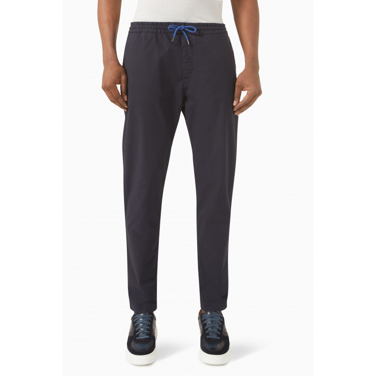 PS Paul Smith - Zebra Logo Sweatpants in Organic Cotton Blue