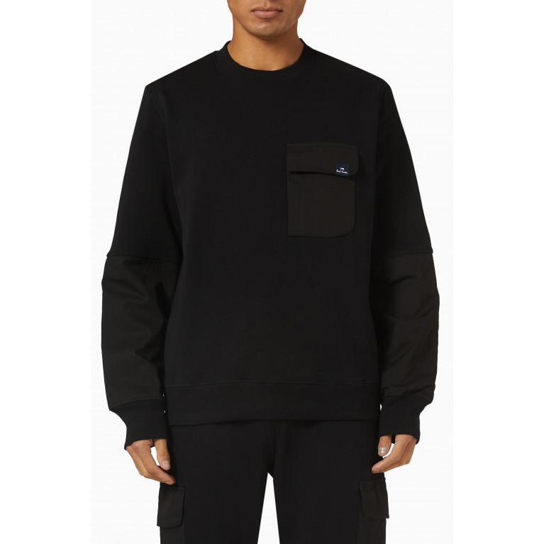 PS Paul Smith - Cargo Sweatshirt in Cotton & Nylon