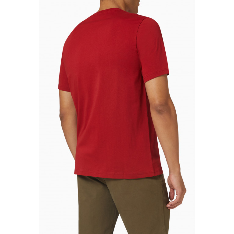PS Paul Smith - Zebra Logo T-shirt in Organic Cotton-jersey Red