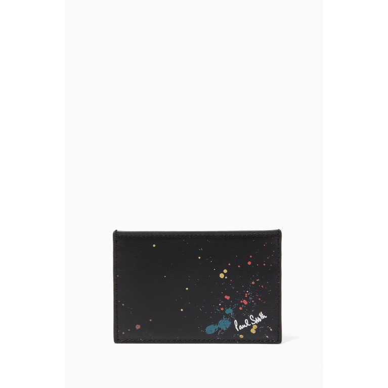 Paul Smith - Paint Splatter Cardholder in Leather