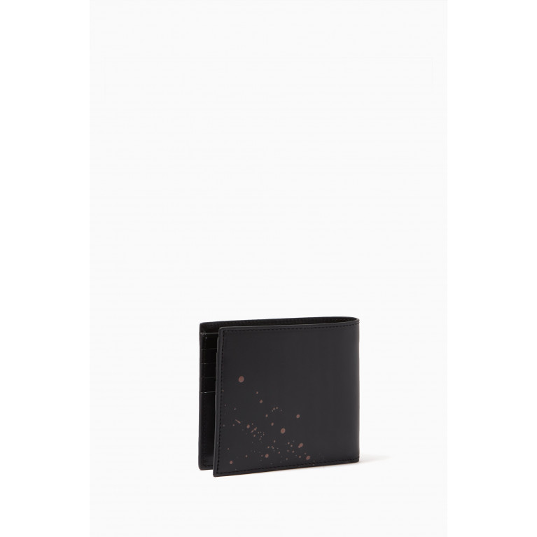 Paul Smith - Paint Splatter Bi-fold Wallet in Leather