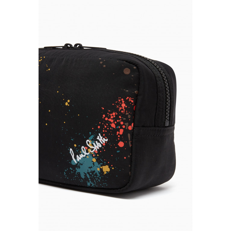 Paul Smith - Paint Splatter Wash Bag in Technical Fabric