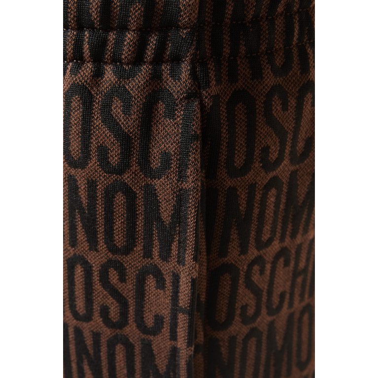 Moschino - All-over Logo Sweatpants in Cotton-fleece