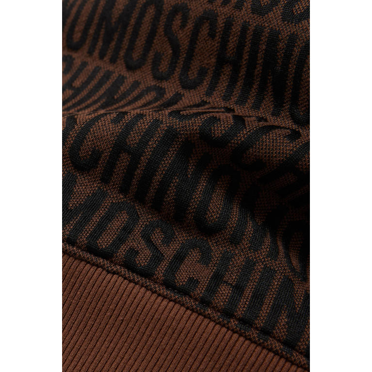 Moschino - All-over Logo Sweatshirt in Cotton-fleece