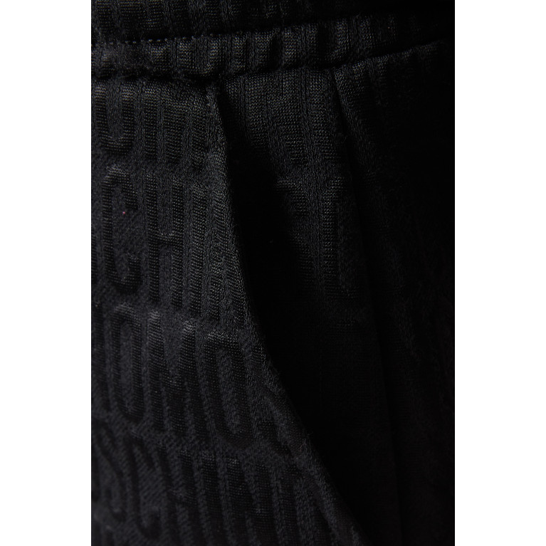 Moschino - All-over Logo Shorts in Cotton-fleece