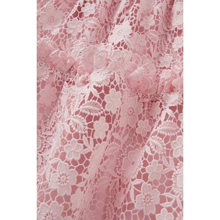 Self Portrait - Floral Lace Dress in Polyester