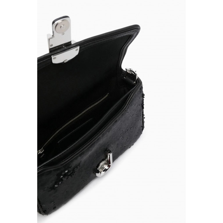Marc Jacobs - Mini The J Sequin Shoulder Bag Black