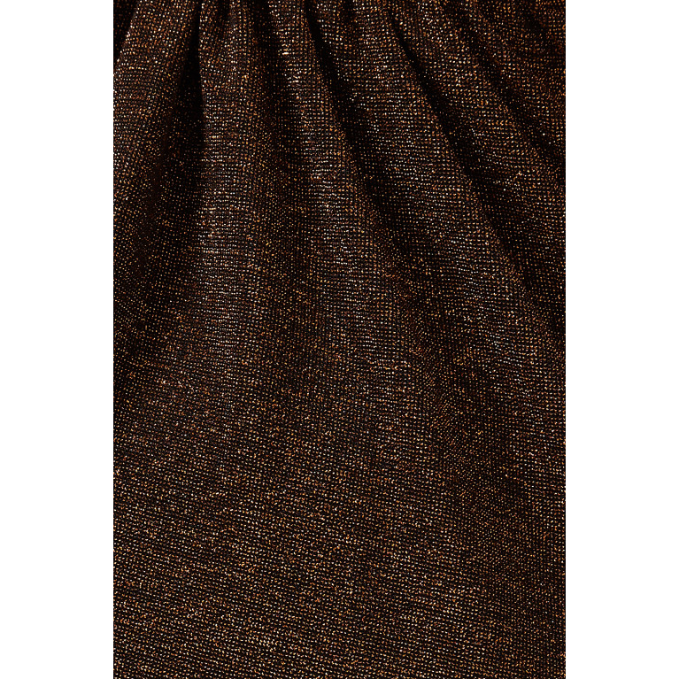 Misha - Vanora Slinky Midi Dress in Metallic Jersey