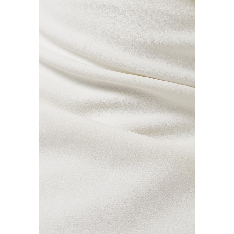Misha - Carrington One-shoulder Midi Dress in Bonded Crepe