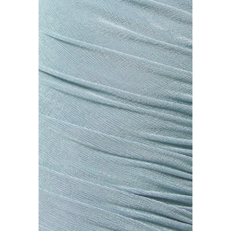 Misha - Keoni Slinky Midi Dress in Jersey Blue