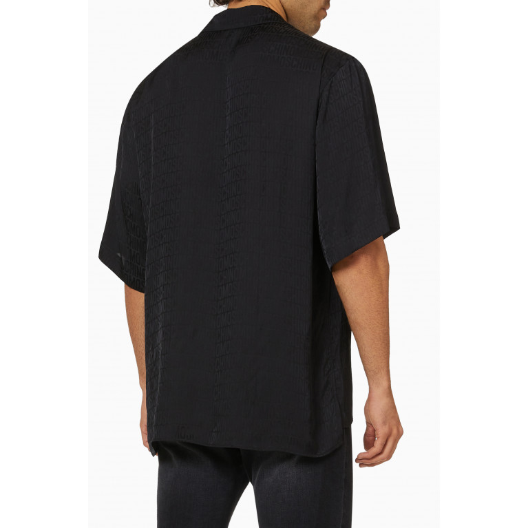 Moschino - All-over Logo Shirt in Silk