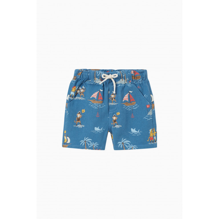Purebaby - Pirate Print Pull-on Shorts in Cotton