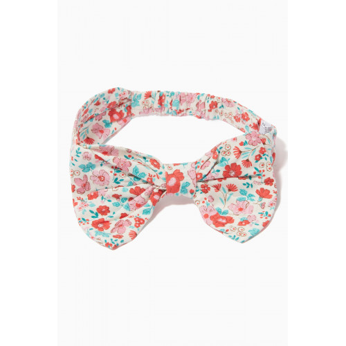 Purebaby - Summer Blooms Bow Headband in Cotton