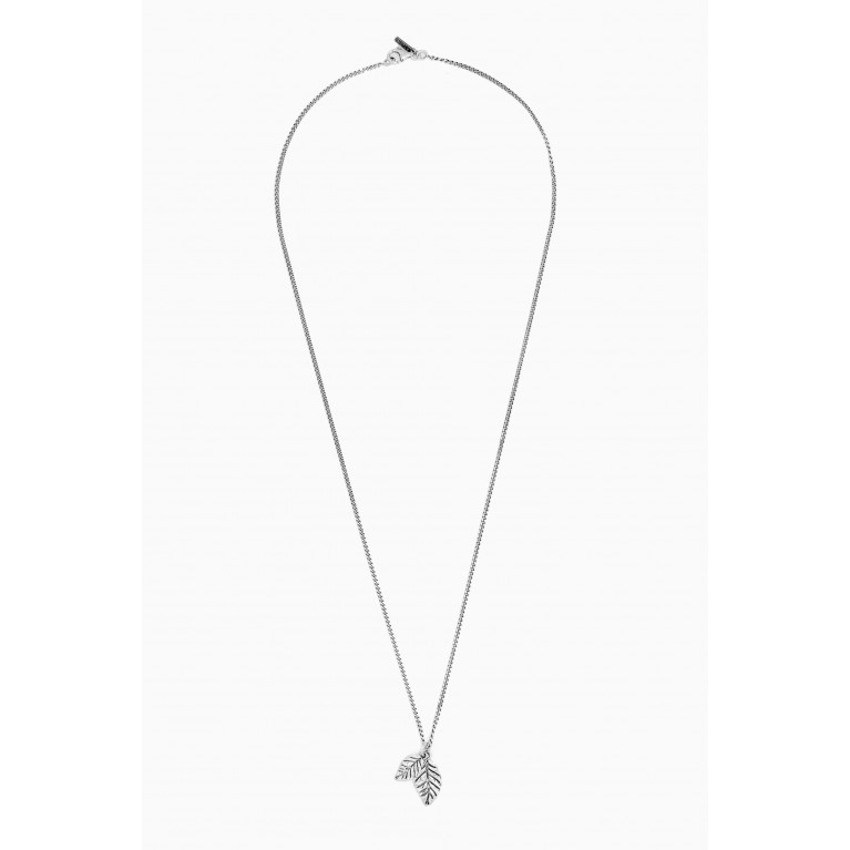 Emanuele Bicocchi - Leaves Pendant Necklace in Sterling Silver