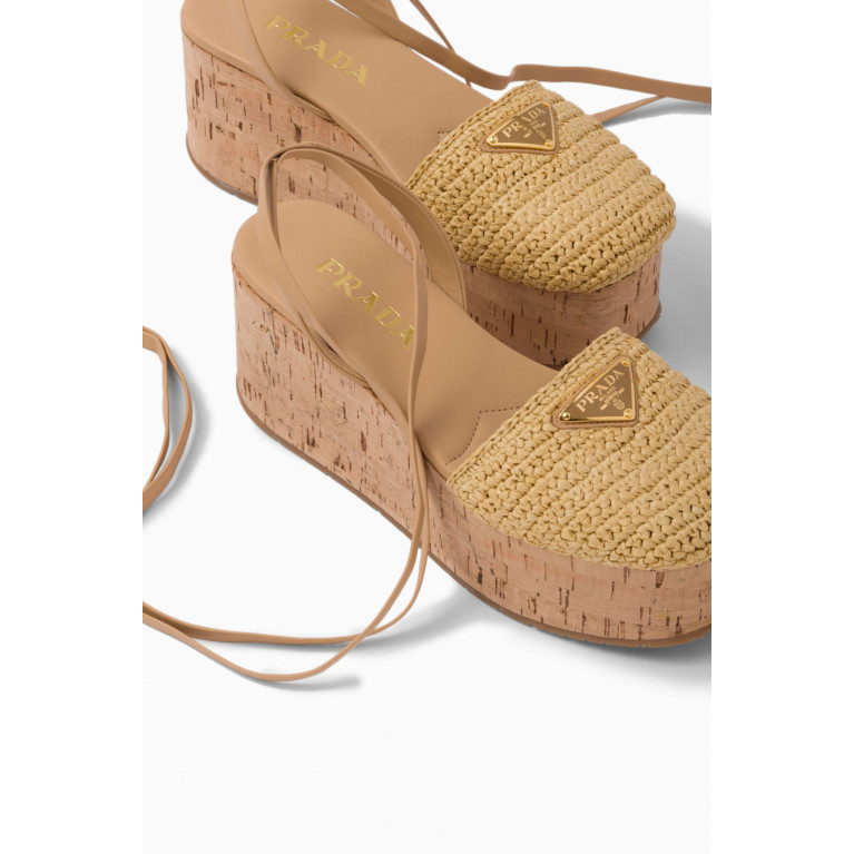 Prada - Wedge Sandals in Crochet