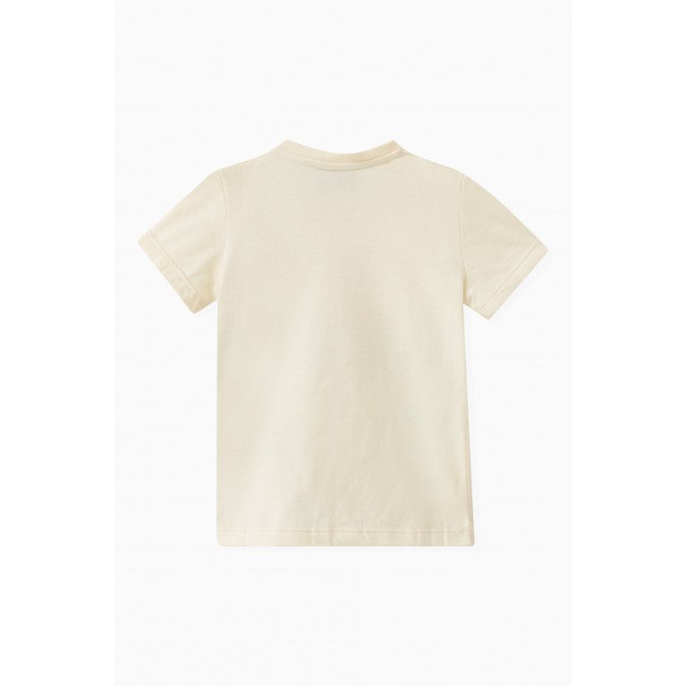 Gucci - Snail Print Logo T-Shirt in Cotton