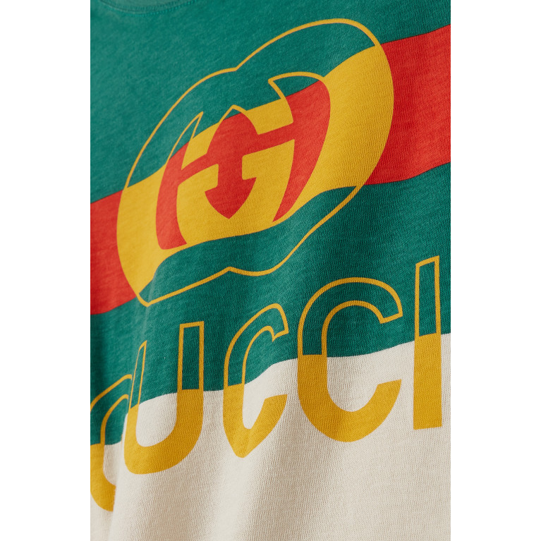 Gucci - Logo T-shirt in Cotton Neutral