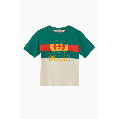 Gucci - Logo T-shirt in Cotton Neutral