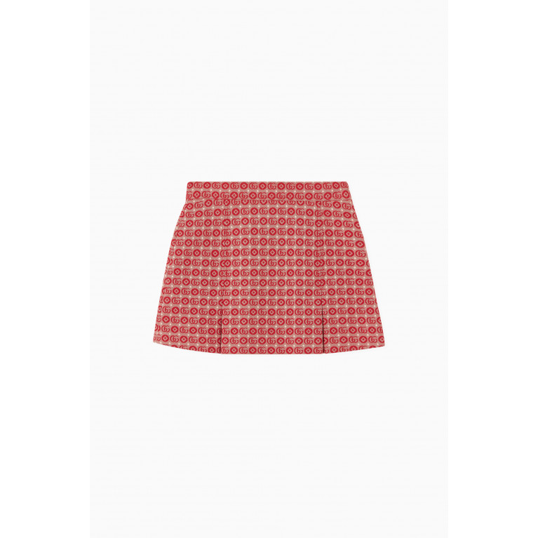 Gucci - Logo Skirt in Cotton & Polyester