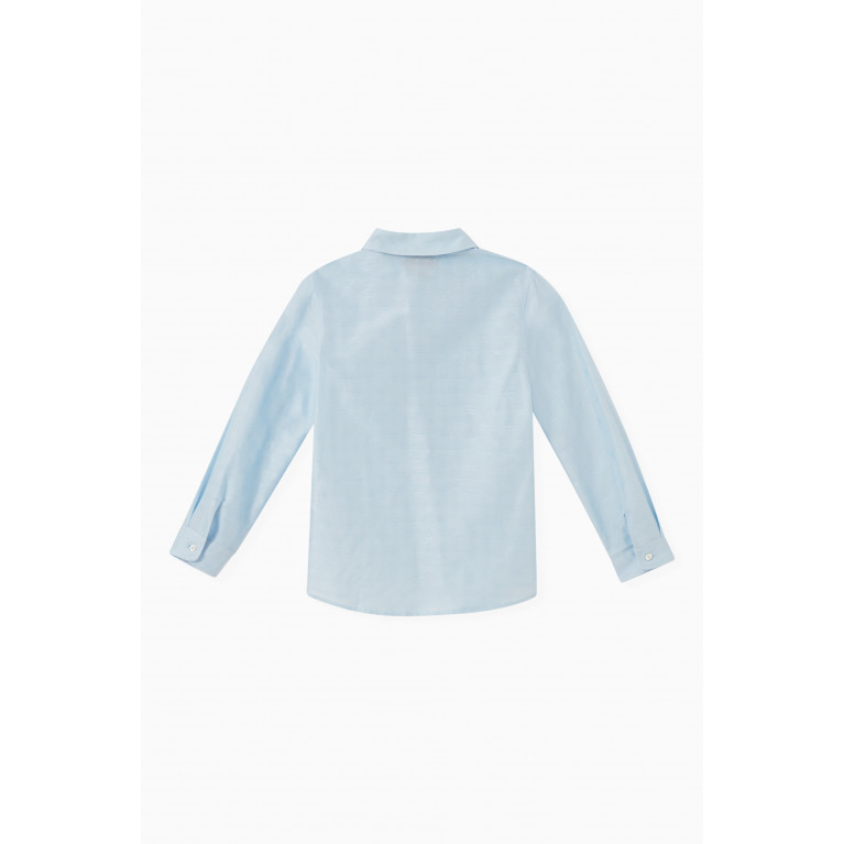 Gucci - Logo Star Polo Shirt in Cotton Blue