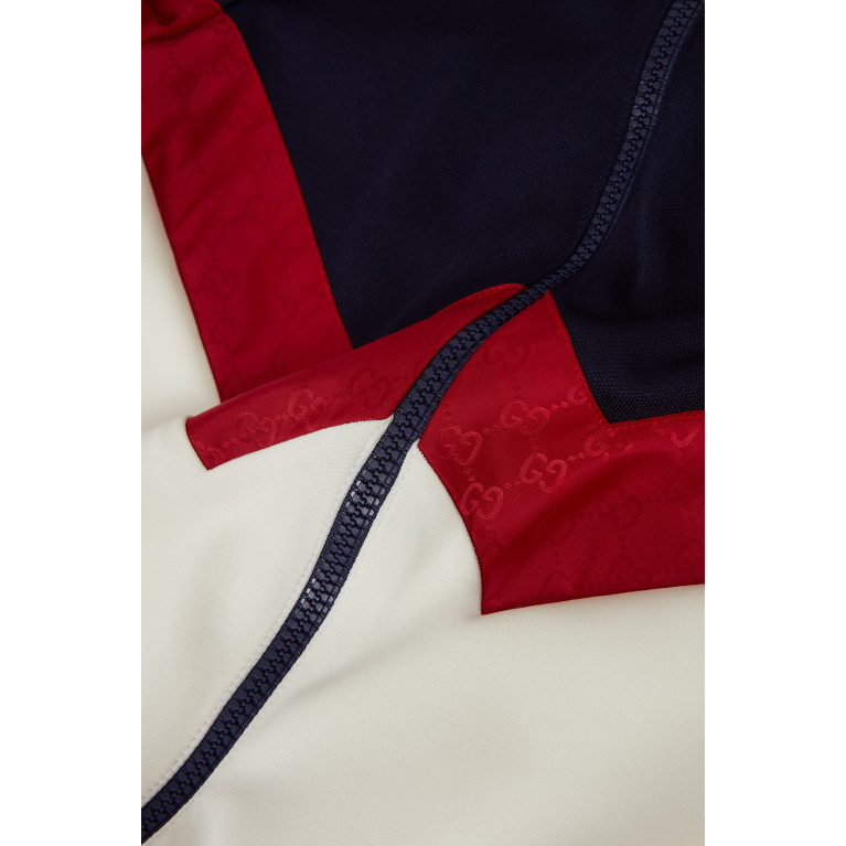 Gucci - Logo Tricolour Jacket in Cotton